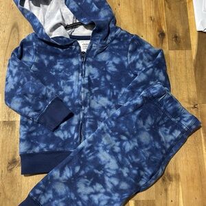 Carter's Navy Tie-Dye Hoodie and Pants Set
